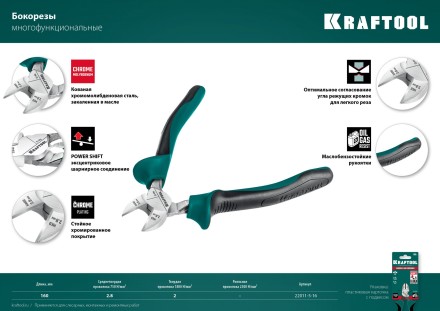 Бокорезы KRAFTOOL 160 мм 22011-5-16 купить в Надыме