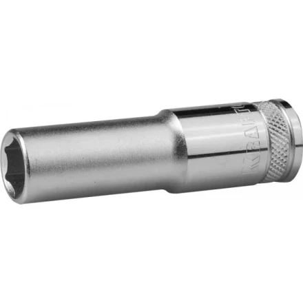 Торцовая головка KRAFTOOL "INDUSTRIE QUALITAT", удлиненная, Cr-V, FLANK, хромосатинированная, 1/2", 13 мм 27807-13_z01 купить в Надыме