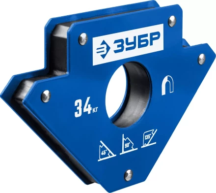 ЗУБР УМ-3, 34 кг, угольник магнитный для сварочных работ, Профессионал (40050-34) купить в Надыме