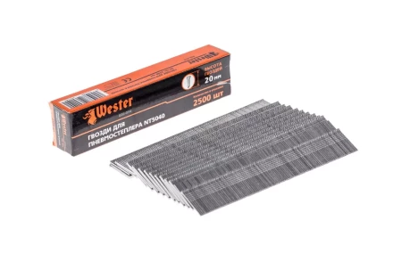 Гвозди для степлера WESTER 826-014 1 х 1.25 х 20 мм 2500 шт. купить в Надыме
