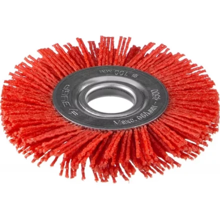 ЗУБР "ПРОФЕССИОНАЛ". Щетка дисковая для УШМ, нейлоновая проволока с абразивным покрытием, 100х22мм 35160-100_z01 купить в Надыме