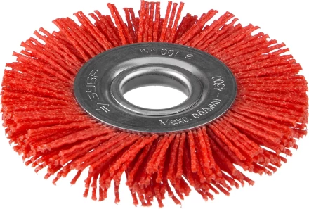 ЗУБР "ПРОФЕССИОНАЛ". Щетка дисковая для УШМ, нейлоновая проволока с абразивным покрытием, 100х22мм 35160-100_z01 купить в Надыме