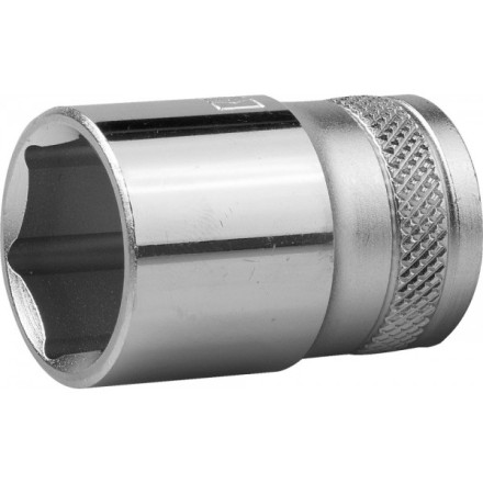 Торцовая головка KRAFTOOL &quot;INDUSTRIE QUALITAT&quot;, Cr-V, FLANK, хромосатинированная, 1/2&quot;, 19 мм 27805-19_z01 купить в Надыме