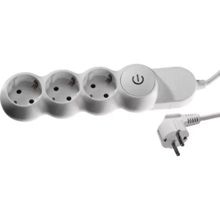 Удлинитель ЗУБР "МАСТЕР" электрический, ПВС сечение 1кв мм, выкл, заземл, защитная шторка, 3 гнезда, макс мощн 3500Вт, 5м 55039-5 купить в Надыме