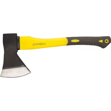 Топор STAYER кованый с двухкомпонентной стеклопластиковой рукояткой, 1,2кг 2062-12 купить в Надыме