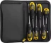 Набор JCB: Отвертки, хромомолибденовая сталь S2, двухкомпонентные рукоятки, магнитный наконечник, 7 предм, чехол JSD019 купить в Надыме