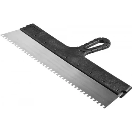 Шпатель ЗУБР "СТАНДАРТ" фасадный, стальное полотно, 450мм, зуб 6х6 10053-45 купить в Надыме
