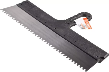 Шпатель ЗУБР "СТАНДАРТ" фасадный, стальное полотно, 450мм, зуб 6х6 10053-45 купить в Надыме