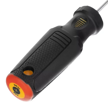 Отвертка PH0х75 мм, CrV, трехкомпонентная рукоятка Denzel 12171 купить в Надыме