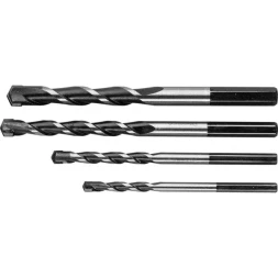 Набор ЗУБР Свёрла "СУПЕР-6" по бетону ударные, с шестигранным хвостовиком, 5-6-8-10 мм, 4шт 2916-H4