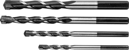 Набор ЗУБР Свёрла "СУПЕР-6" по бетону ударные, с шестигранным хвостовиком, 5-6-8-10 мм, 4шт 2916-H4 купить в Надыме