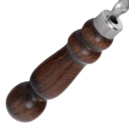 Шампур плоский Palisad, 600 х 10 х 2.5 мм, с деревянной лакированной рукояткой, нержавеющая сталь, Camping 69653 купить в Надыме