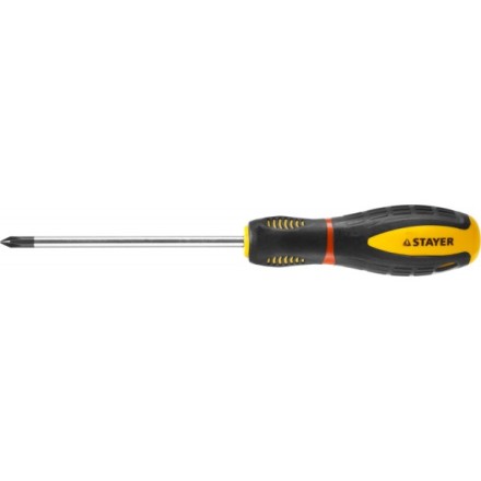 Отвертка STAYER &quot;PROFI&quot; &quot;PROTech&quot;, двухкомп рукоятка, намагниченная, Cr-Mo, PH1x100мм 25132-1-10_z02 купить в Надыме