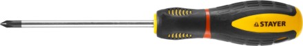 Отвертка STAYER &quot;PROFI&quot; &quot;PROTech&quot;, двухкомп рукоятка, намагниченная, Cr-Mo, PH1x100мм 25132-1-10_z02 купить в Надыме