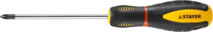 Отвертка STAYER "PROFI" "PROTech", двухкомп рукоятка, намагниченная, Cr-Mo, PH1x100мм 25132-1-10_z02 купить в Надыме