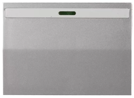 Выключатель СВЕТОЗАР "ЭФФЕКТ" одноклав., с эффектом свечения, без вставки и рамки, цвет светло-серый металлик, 10A/~250B SV-54431-SM купить в Надыме