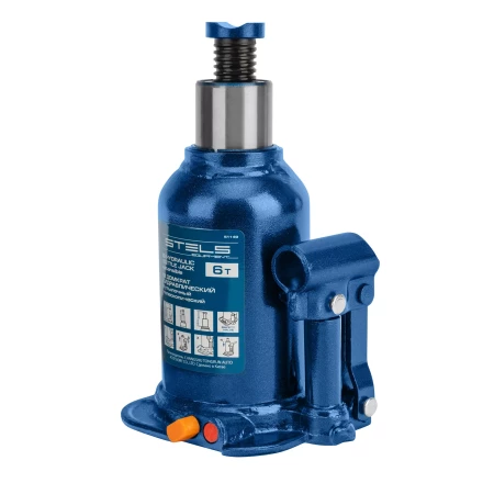 Домкрат гидравлический бутылочный телескопический Stels 51149, 6 т, подъем 180-410 мм 51149 купить в Надыме