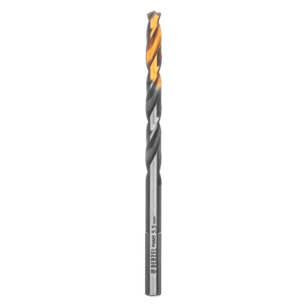 Сверло спиральное по металлу Denzel 5,5 x 93мм, Р6М5, Golden Tip, многогранная заточка, 718277 купить в Надыме