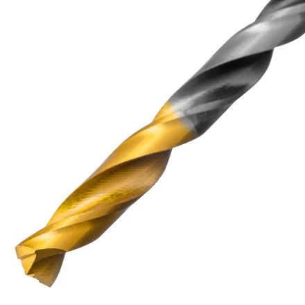 Сверло спиральное по металлу Denzel 5,5 x 93мм, Р6М5, Golden Tip, многогранная заточка, 718277 купить в Надыме