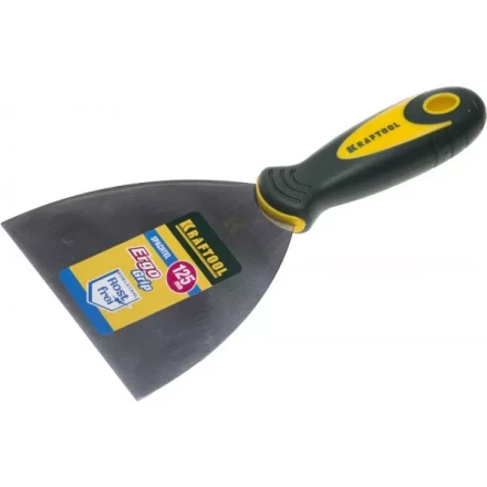 Шпательная лопатка KRAFTOOL с 2-компонент ручк, профилиров нержав полотно, 125мм 10035-125 купить в Надыме