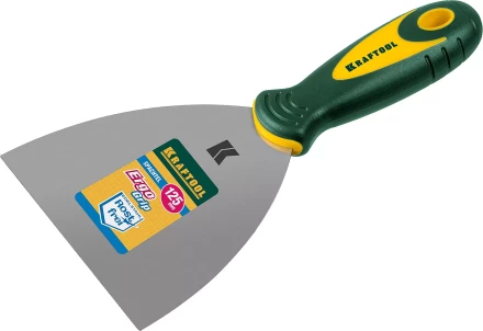 Шпательная лопатка KRAFTOOL с 2-компонент ручк, профилиров нержав полотно, 125мм 10035-125 купить в Надыме