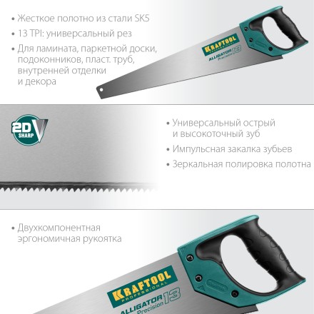 Ножовка по дереву Alligator 15225-50 купить в Надыме