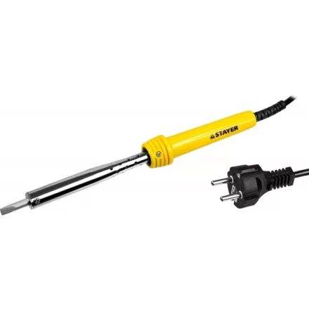 Паяльник STAYER "MASTER" с пластмассовой рукояткой и долговечным жалом, 80 Вт, клин 55305-80 купить в Надыме