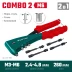 Комбинированные заклепочники, KRAFTOOL Combo2-M6 31180 31180 купить в Надыме