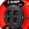 Удлинитель на катушке "ПВС 307", 30 м, 2500 Вт, 4 гнезда, ПВС 3х0,75 кв мм, ЗУБР 55083-30 купить в Надыме