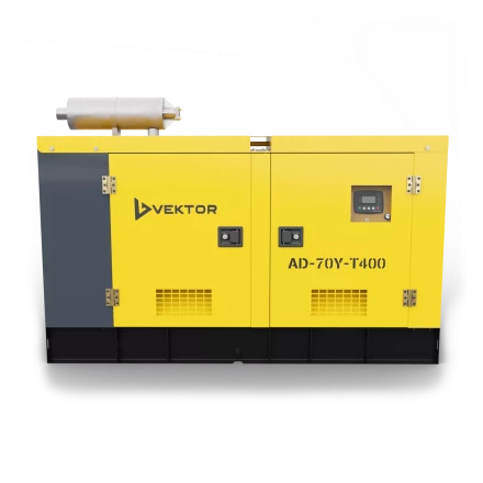 Дизельный генератор Vektor AD-70Y-T400 в шумозащитной кожухе купить в Надыме