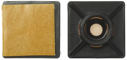 Площадка под хомут-стяжку ПХС самоклеющаяся нейлоновая черная серия МАСТЕР купить в Надыме