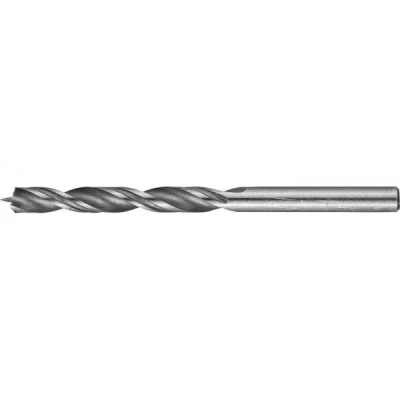 Сверло по дереву, двухленточное, спиральное, KRAFTOOL 29400-093-06, d=6x93мм 29400-093-06