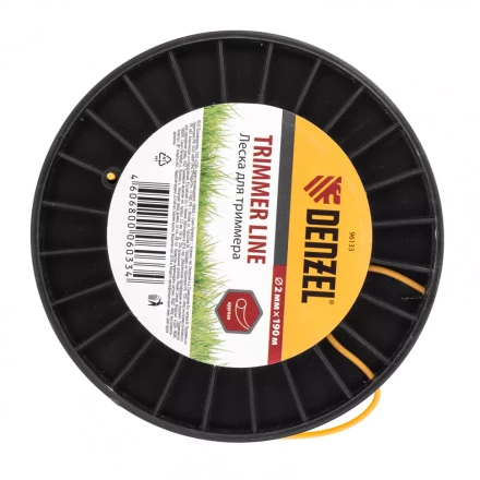 Леска для триммера круглая  2,0 мм 190 м на Din катушке Россия Denzel 96133 купить в Надыме