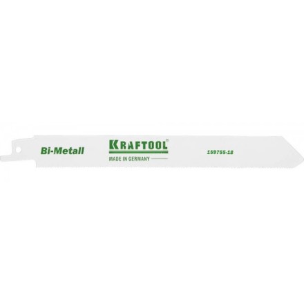 Полотно KRAFTOOL &quot;INDUSTRIE QUALITAT&quot;, S1122EF, для эл/ножовки, Bi-Metall, по металлу, шаг 1,4мм, 180мм 159755-18 купить в Надыме