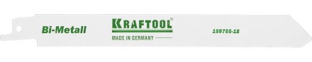 Полотно KRAFTOOL &quot;INDUSTRIE QUALITAT&quot;, S1122EF, для эл/ножовки, Bi-Metall, по металлу, шаг 1,4мм, 180мм 159755-18 купить в Надыме