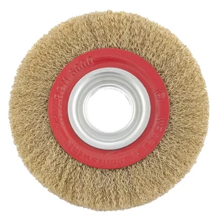Щетка для точила 175 мм посадка 32 мм плоская латунированная витая проволока MTX 74661 купить в Надыме