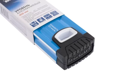 Уровень алюминиевый 400 мм профиль 1.6 мм фрезерованный ударопрочные заглушки 3 глазка БАРС 34420 купить в Надыме