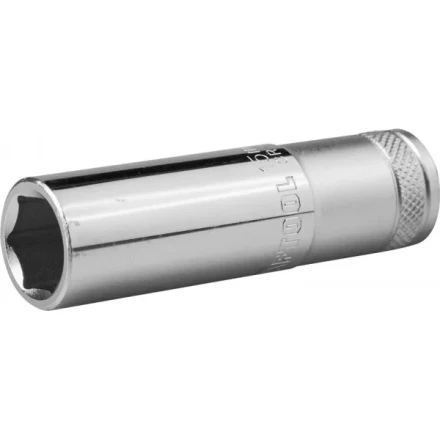 Торцовая головка KRAFTOOL "INDUSTRIE QUALITAT", удлиненная, Cr-V, FLANK, хромосатинированная, 1/2", 15 мм 27807-15_z01 купить в Надыме