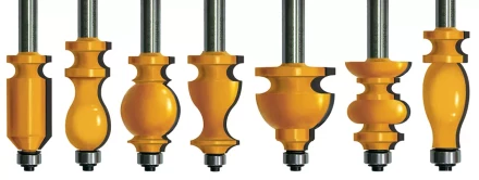 Набор фрез кромочных фигурных хвостовик 12 мм 7 штук 46614 купить в Надыме