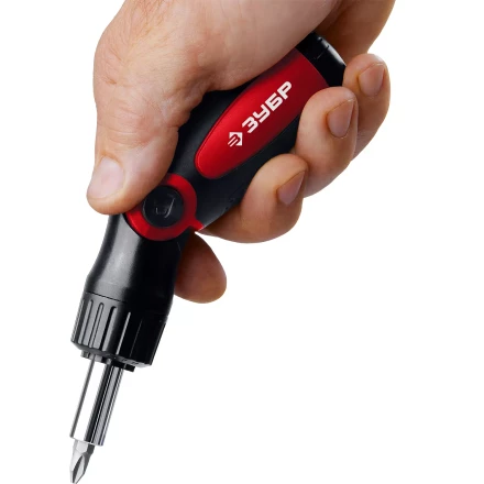 ЗУБР реверсивно-рычажная отвертка с насадками (25161-H31) купить в Надыме