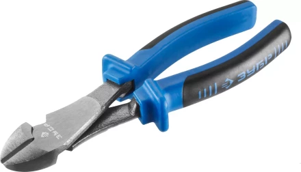 Бокорезы усиленные ЗУБР эксцентриковое расположение шарнира, особостойкое спец. покрытие Н12Х1 (никель/хром), двухкомпонентные рукоятки, 170мм 2201-6-17_z01 купить в Надыме