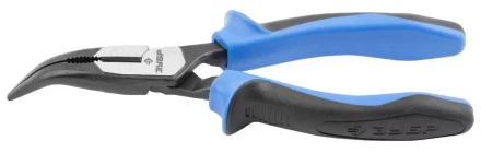Тонкогубцы ЗУБР "ПРОФЕССИОНАЛ" "ТИТАН" изогнутые, двухкомп рукоятка, увелич передаточное усилие, повышенная износост, 160 мм 2207-4-16 купить в Надыме