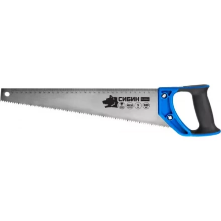 Ножовка по дереву (пила) 400 мм, шаг 5 TPI (4,5 мм), СИБИН 15055-40 купить в Надыме