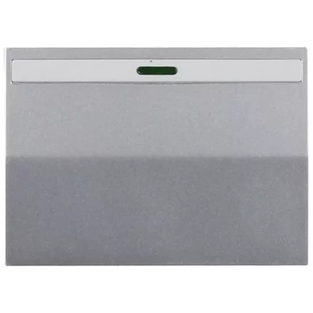 Выключатель СВЕТОЗАР "ЭФФЕКТ" проходн., с эффектом свечения, одноклав., без вставки и рамки, св.-серый метал., 10A/~250B SV-54438-SM купить в Надыме