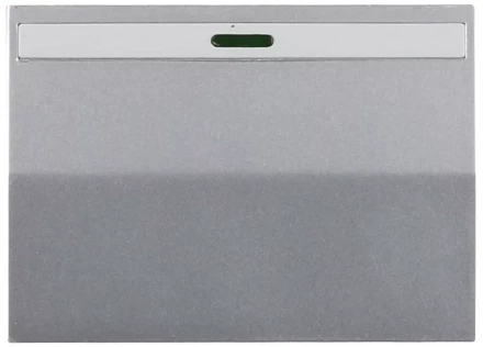 Выключатель СВЕТОЗАР "ЭФФЕКТ" проходн., с эффектом свечения, одноклав., без вставки и рамки, св.-серый метал., 10A/~250B SV-54438-SM купить в Надыме