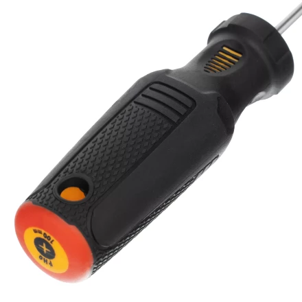 Отвертка PH0х100 мм, CrV, трехкомпонентная рукоятка Denzel 12172 купить в Надыме