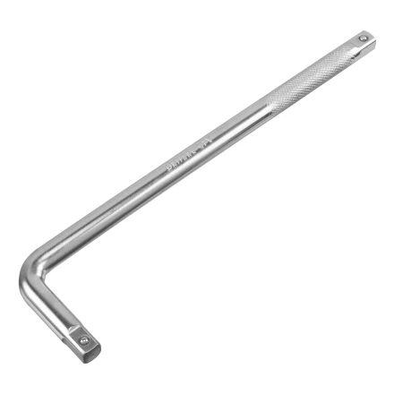 Вороток Г-образный, 300*75 мм, квадрат 1/2", CrV, матовый хром Denzel 14064 купить в Надыме