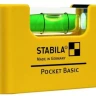 Уровень тип  Pocket Basic  70x20x40мм 1 горизонтальный уровень точность ±1мм/м   STABILA купить в Надыме