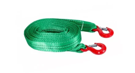 Буксир текстильный ленточный TOR БТЛ 6,0 т 8,0 м (крюк-крюк) 1048810 купить в Надыме