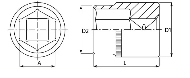 Головка торцевая 3/8"DR  6 мм  S04H3106  Jonnesway 48009 купить в Надыме
